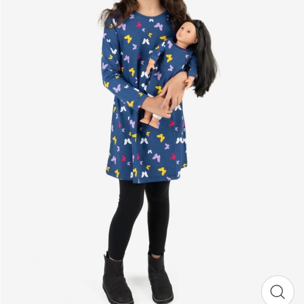 Dress with matching dress for doll